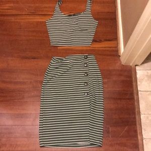 Two piece skirt set